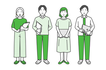 ポーズ集,クリエイター私服男女