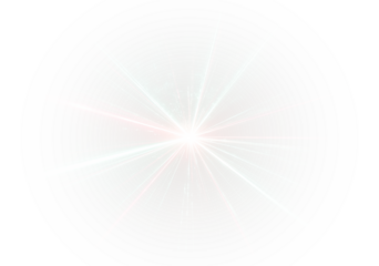 Radiant sunlight PNG with spark and light beam	
