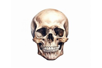 Fototapeta premium White background anthropology anatomy spooky.