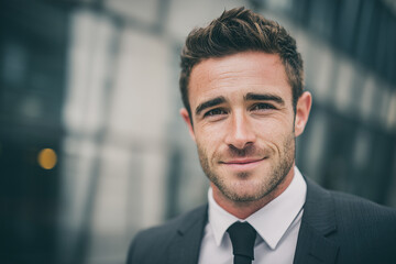 Fototapeta premium a businessman, unick Corporate profile picture