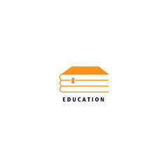 education logo book design company illustration vector