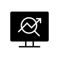Business strategy icon vector. sales program illustration sign. advertising campaign symbol or logo.