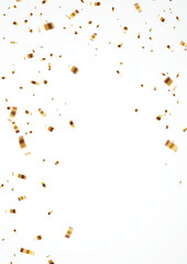 New Gold confetti and ribbon backgrounds