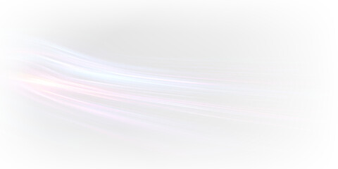 Futuristic glowing fiber line motion abstract PNG