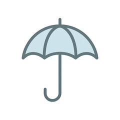 Gentle Shade: A simple, elegant illustration of an umbrella, offering a promise of protection and shelter from the elements.