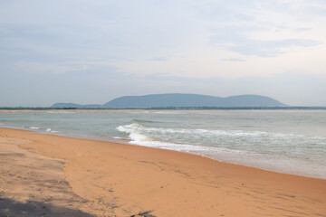 Tropical beach landscape. Relax paradise, Exotic beach landscape. 