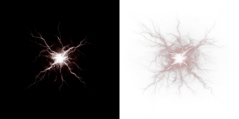 Abstract lightning bolt illustration with dynamic energy, showcasing intricate details and contrasting backgrounds, perfect for creative projects and visual storytelling