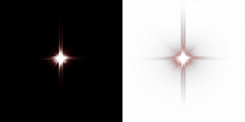 Bright starburst overlay on contrasting black and white backgrounds, creating a stunning visual effect for design projects and enhancing creative compositions with copy space