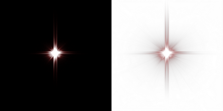 Bright starburst overlay on contrasting black and white backgrounds, creating a stunning visual effect for design projects and enhancing creative compositions with copy space - Powered by Adobe