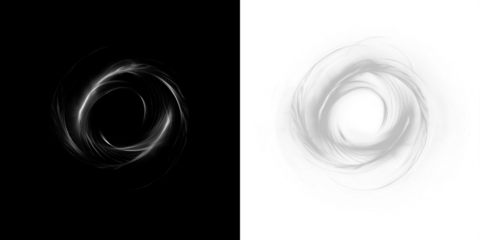 Abstract swirl design in contrasting black and white, showcasing dynamic movement and fluidity, perfect for creative projects and artistic expressions with copy space