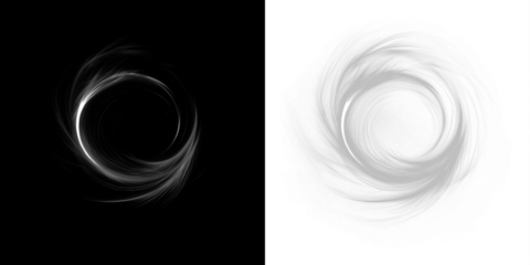 Abstract swirl design in contrasting black and white, showcasing dynamic movement and fluidity, perfect for creative projects and artistic expressions with copy space