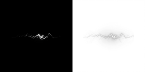 Abstract lightning wave overlay in contrasting black and white backgrounds, showcasing dynamic energy flow and visual impact for creative design projects