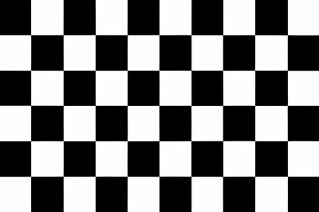 Fototapeta premium Black and white checkered pattern simple background
