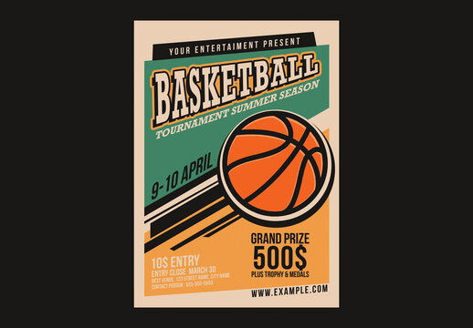 Basketball Tournament Vintage Style
