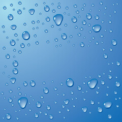 Water Drops Background Vector Design