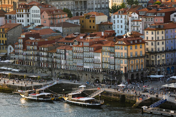 View of the Ribeira district in Porto, Portugal