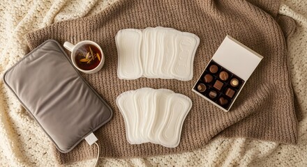 sanitary pads for woman sanitary napkin menstrual-pad period absorbent cotton heating pad coffee
