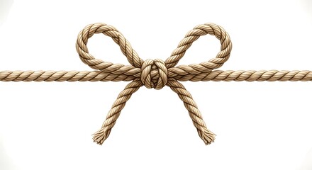 Elegant Rope Bow - A Symbol of Connection and Unity.