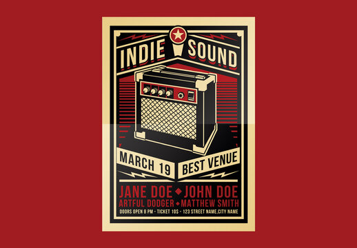 Indie Sound Flyer Poster