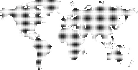 Stars Dotted World Map Representation © FARISTABINTA