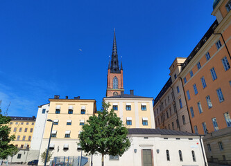 Naklejka premium Stockholm, Sweden, in bright summer day