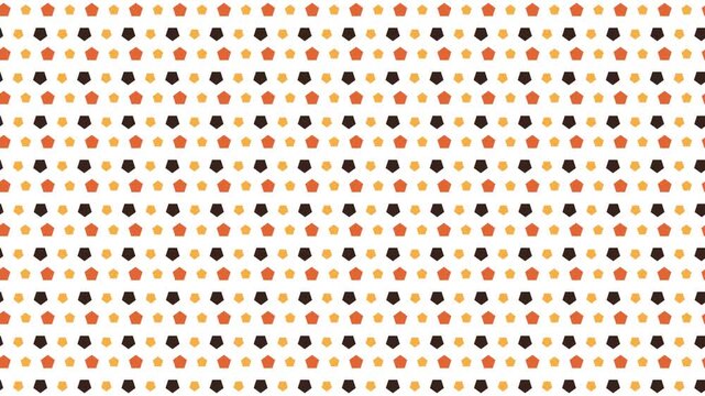 Geometric Pentagon Pattern in Autumn Colors special