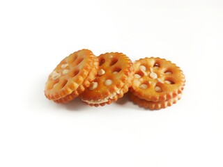 cookies on a white background