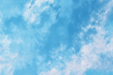 Obraz premium Pastel sky blue textured background with soft cloud swirls – fabric-like minimalistic surface