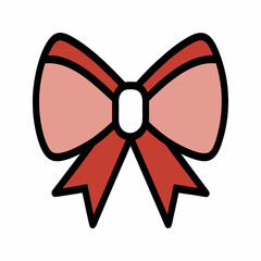 Vector illustration with bow, simple design