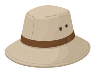 Isolated Safari Hat
