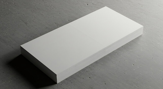 Blank paper stack mockup