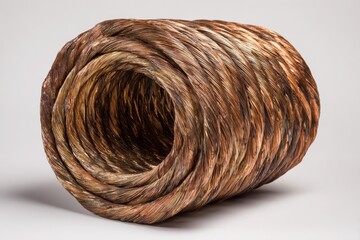 Suelo Industrial. Rollo de Cable de Cobre en Ambiente de FÃ¡brica