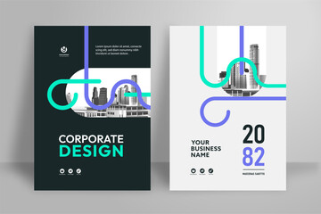2026 Desk Calendar Template &ndash; Purple Geometric Corporate Layout