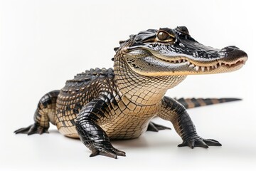 Fototapeta premium Alligator side view reptile animal lizard.