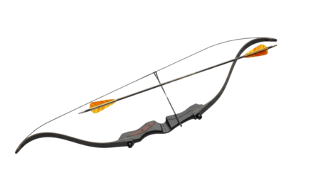 Arrow being shot from a bow isolated PNG with Transparent Background