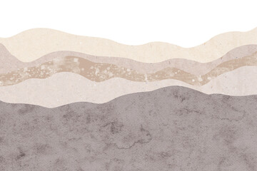 Neutral abstract textured background with paper and watercolor layers, Earthy tones and organic shapes.