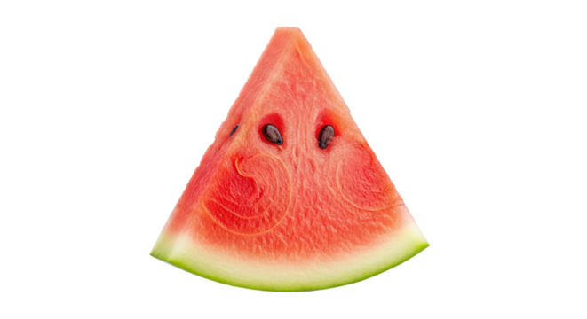 Fresh watermelon slice for summer refreshment isolated PNG with Transparent Background