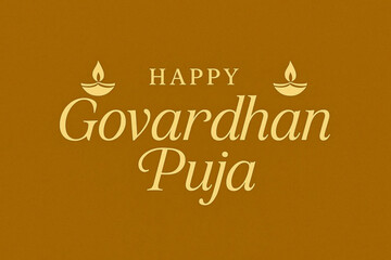 hindu govardhan puja celebration, annakut offerings, Indian religious festival happy Govardhan Puja Hindu festival Greeting background 