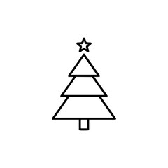 Fototapeta premium Christmas tree icon