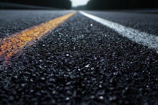 Texture Bitume. Blacktop Tar Background with Gravel and Stripes Texture