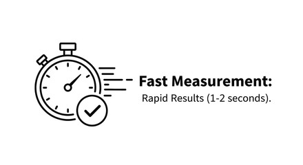 Stopwatch with Checkmark Fast Measurement Icon for Time-Sensitive Tasks