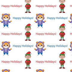 Children's pattern with an inscription, suitable for various designs