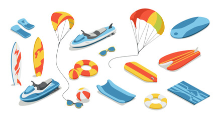 Isometric yoga session in tranquil outdoor garden setting with meditating figures