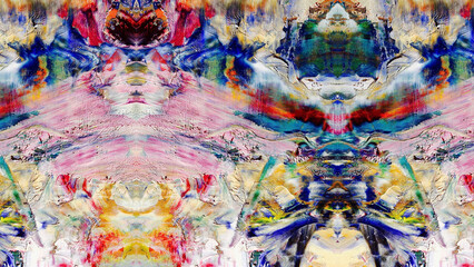 Fototapeta premium Abstract art background . Hand painting artwork on canvas .