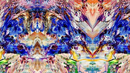 Abstract art background . Hand painting artwork on canvas .