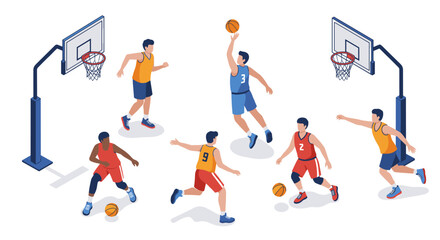 Diverse isometric characters expressing confusion and anger in office scenarios