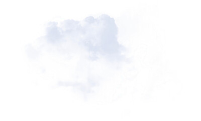 Abstract Light Gray Cloud PNG Shape on Transparent Background