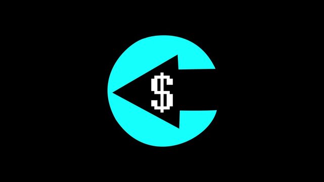 decrease icon. Reduce costs sign and symbol design background.