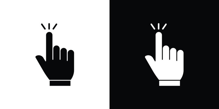 Easy to use icon black silhouette pack. black and white icons