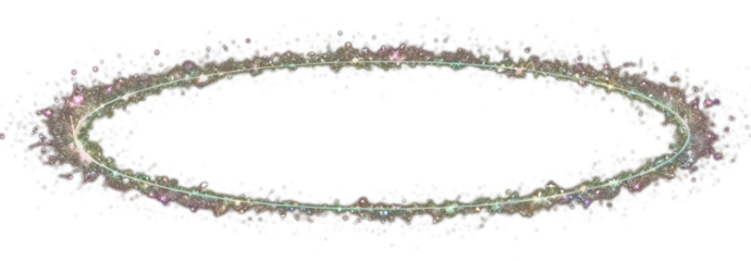 glitter ring png shining gold and silver circle with sparkle on white background